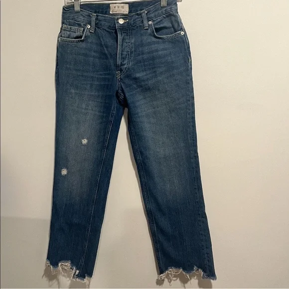 FREE PEOPLE Maggie Mid-Rise Straight-Leg Jeans - Picture 7 of 15